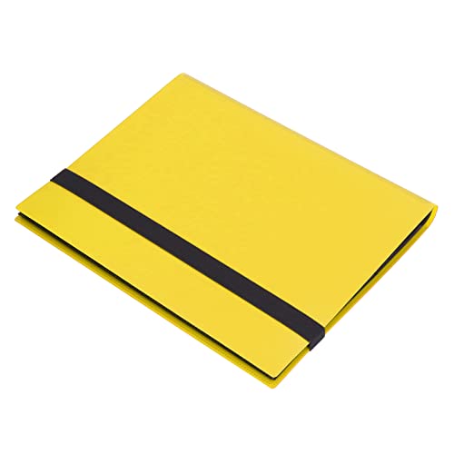 Trading Card Binder Safe Safe für die Verwendung von 360 Kartenkapazität 9 Pocket Album für Game Card Storage Ideal für Sammler (Gelb 20 Seiten) von Aramox