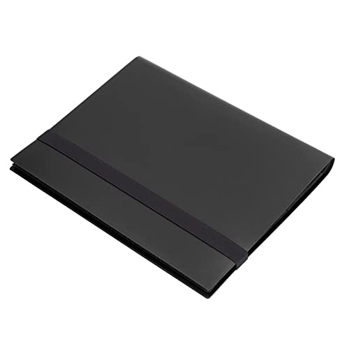 Trading Card Binder Safe Safe für die Verwendung von 360 Kartenkapazität 9 Pocket Album für Game Card Storage Ideal für Sammler (Schwarz 20 Seiten) von Aramox