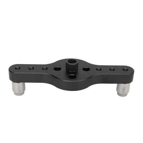 Vertikale Taschenloch Jig Dowelling Auto Centering Drill mit Hoher Effizienz und Genauigkeit Aluminiumlegierung Leicht zu Verwenden Multifunktional für Bohrlöcher in Verschiedenen Materialien (BLACK) von Aramox