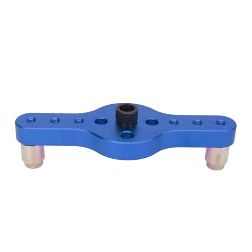 Vertikale Taschenloch Jig Dowelling Auto Centering Drill mit Hoher Effizienz und Genauigkeit Aluminiumlegierung Leicht zu Verwenden Multifunktional für Bohrlöcher in Verschiedenen Materialien (BLUE) von Aramox