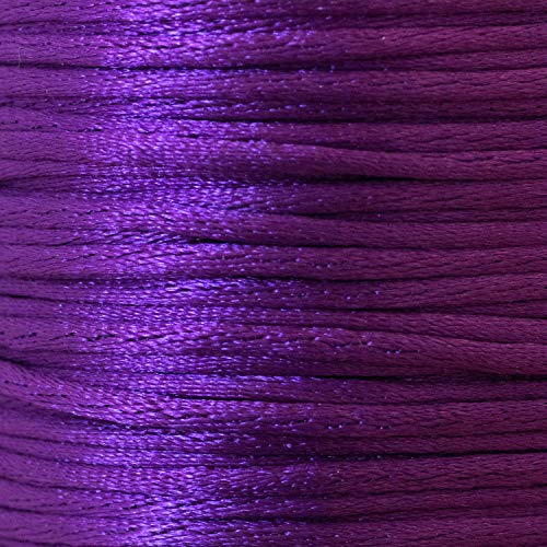 Aranato Satinkordel 100 Meter 2mm dick Große Spule Vielseitig einsetzbar violett Aranato Satinkordel 100 Meter 2mm dick Große Spule Vielseitig einsetzbar violett von Aranato