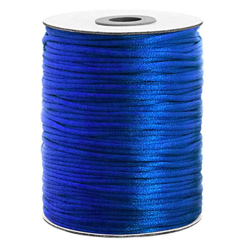 Satinkordel 100 Meter 2mm dick Große Spule Vielseitig einsetzbar Blau Satinkordel 100 Meter 2mm dick Große Spule Vielseitig einsetzbar Blau von Aranato