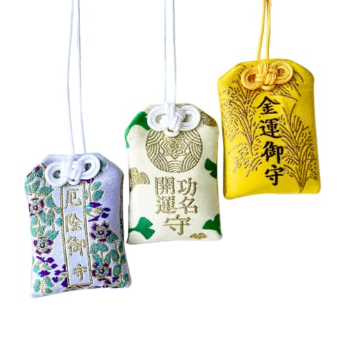 Handgefertigtes traditionelles japanisches Omamori-Glücksamulett für doppeltes Glück, vertreiben Sie Unglück, Erfolg und Ruhm, Reichtum und Wohlstand, Geschenke für Frauen und Männer von ArancioneandQ