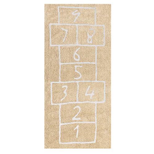Aratextil PATA Coja Kinder Teppich, Baumwolle, Beige, 90 x 200 cm Aratextil PATA Coja Kinder Teppich, Baumwolle, Beige, 90 x 200 cm von Aratextil