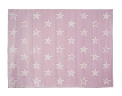 Aratextil Sterne Kinderteppich, Acryl, Pink, 120 x 160 cm Aratextil Sterne Kinderteppich, Acryl, Pink, 120 x 160 cm von Aratextil