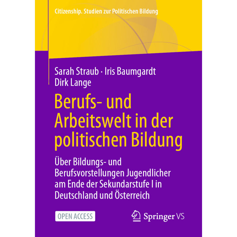 Berufs- Und Arbeitswelt In Der Politischen Bildung - Sarah Straub, Iris Baumgardt, Dirk Lange, Kartoniert (TB) von Springer, Berlin