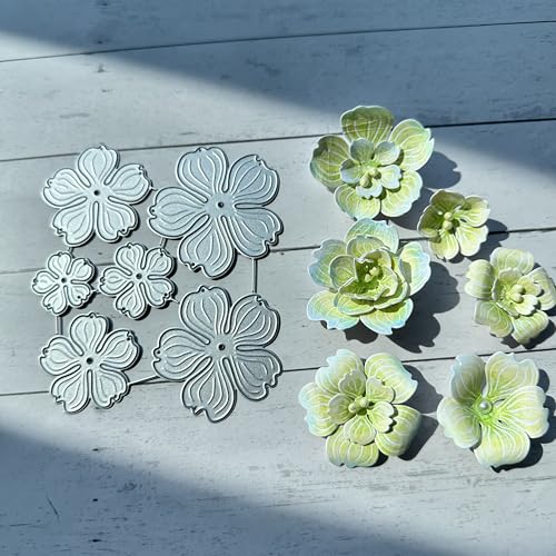 Arbuya 3D-Blumen-Metall-Stanzformen für Kartenherstellung, Weihnachtsblumen, Stanzschablonen für DIY, Scrapbooking, Album, dekorative Prägepapier-Stanzformen für Kartenherstellung Arbuya 3D-Blumen-Metall-Stanzformen für Kartenherstellung, Weihnachtsblumen, Stanzschablonen für DIY, Scrapbooking, Album, dekorative Prägepapier-Stanzformen für Kartenherstellung von Arbuya