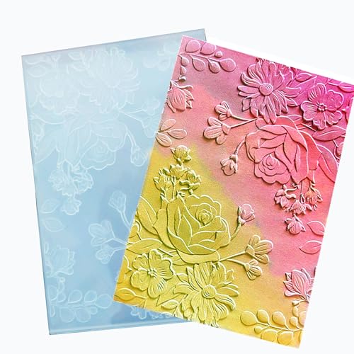 Arbuya 3D-Kunststoff-Prägeschablonen für Kartenherstellung, 3D-Blumen, Blätter, Textur, Prägeschablone für Scrapbooking, Papierbasteln, Heimdekoration Arbuya 3D-Kunststoff-Prägeschablonen für Kartenherstellung, 3D-Blumen, Blätter, Textur, Prägeschablone für Scrapbooking, Papierbasteln, Heimdekoration von Arbuya
