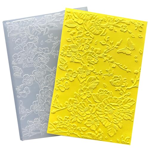 Arbuya 3D-Kunststoff-Prägeschablonen für Kartenherstellung, 3D-Blumen-Textur, Prägeschablone für Scrapbooking, Papierbasteln, Heimdekoration Arbuya 3D-Kunststoff-Prägeschablonen für Kartenherstellung, 3D-Blumen-Textur, Prägeschablone für Scrapbooking, Papierbasteln, Heimdekoration von Arbuya
