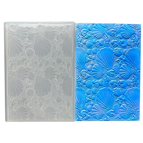 Arbuya 3D-Kunststoff-Prägeschablonen für Kartenherstellung, 3D-Muschelstruktur, Prägeschablone für Scrapbooking, Papierbasteln, Heimdekoration Arbuya 3D-Kunststoff-Prägeschablonen für Kartenherstellung, 3D-Muschelstruktur, Prägeschablone für Scrapbooking, Papierbasteln, Heimdekoration von Arbuya