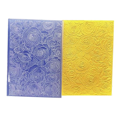 Arbuya 3D-Kunststoff-Prägeschablonen für Kartenherstellung, 3D-Rosen, Blumen, Textur, Prägeschablone für Scrapbooking, Papierbasteln, Heimdekoration Arbuya 3D-Kunststoff-Prägeschablonen für Kartenherstellung, 3D-Rosen, Blumen, Textur, Prägeschablone für Scrapbooking, Papierbasteln, Heimdekoration von Arbuya