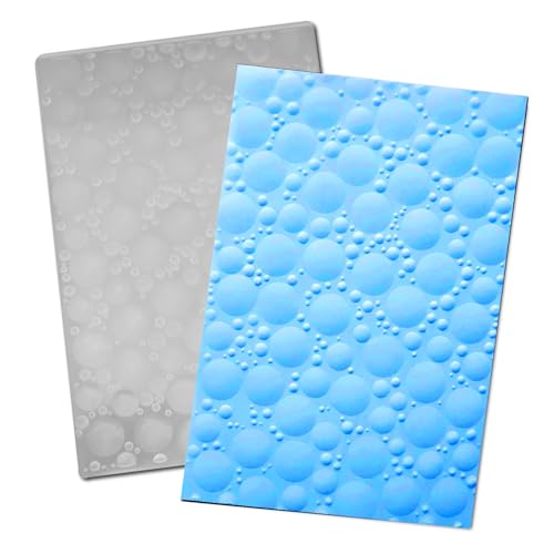 Arbuya 3D-Prägeschablonen aus Kunststoff für Kartenherstellung, 3D-Blasenstruktur, Prägeschablone für Scrapbooking, Papierbasteln, Heimdekoration von Arbuya
