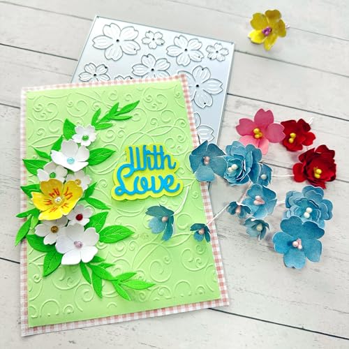 Arbuya Blumen-Stanzformen-Set für Kartenherstellung, Basteln und Scrapbooking, 4 Größen in 1, Stahlplatte, florale Schablonen für Alben, Journaling, Dekoration Arbuya Blumen-Stanzformen-Set für Kartenherstellung, Basteln und Scrapbooking, 4 Größen in 1, Stahlplatte, florale Schablonen für Alben, Journaling, Dekoration von Arbuya