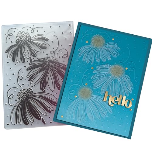 Arbuya Coneflowers Kunststoff-Prägeschablonen für Kartenherstellung, Blumenstruktur, Prägeschablone für Scrapbooking, Papierbasteln, Heimdekoration Arbuya Coneflowers Kunststoff-Prägeschablonen für Kartenherstellung, Blumenstruktur, Prägeschablone für Scrapbooking, Papierbasteln, Heimdekoration von Arbuya