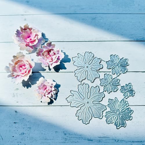 Arbuya Metall-Stanzformen mit Pfingstrosen, 3D-Pfingstrosen, für Kartenherstellung, mehrlagige Blumen-Stanzformen, Schablonen für DIY, Scrapbooking, Album, dekorative Prägepapier-Stanzformen für Arbuya Metall-Stanzformen mit Pfingstrosen, 3D-Pfingstrosen, für Kartenherstellung, mehrlagige Blumen-Stanzformen, Schablonen für DIY, Scrapbooking, Album, dekorative Prägepapier-Stanzformen für von Arbuya