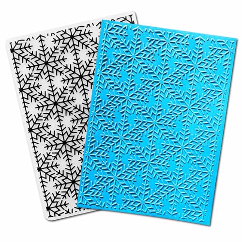 Arbuya Schneeflocken-Hintergrund, Kunststoff-Prägeschablonen für Kartenherstellung, Weihnachtseindruck, Prägeschablone für Scrapbooking, Papierbasteln, Heimdekoration Arbuya Schneeflocken-Hintergrund, Kunststoff-Prägeschablonen für Kartenherstellung, Weihnachtseindruck, Prägeschablone für Scrapbooking, Papierbasteln, Heimdekoration von Arbuya