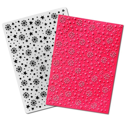 Arbuya Weihnachts-Prägeschablonen aus Kunststoff für Kartenherstellung, Schneeflocken, Textur, Prägeschablone für Scrapbooking, Papierbasteln, Heimdekoration Arbuya Weihnachts-Prägeschablonen aus Kunststoff für Kartenherstellung, Schneeflocken, Textur, Prägeschablone für Scrapbooking, Papierbasteln, Heimdekoration von Arbuya