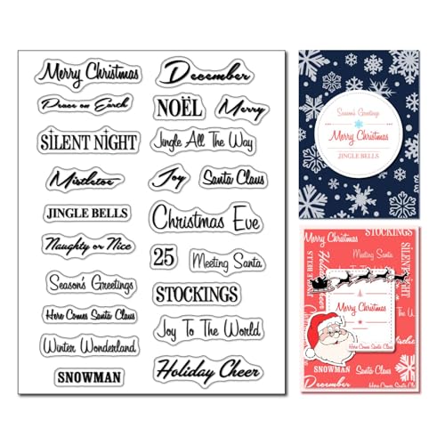 arriettycraft Transparenter Stempel mit Aufschrift "Merry Christmas" arriettycraft Transparenter Stempel mit Aufschrift "Merry Christmas" von Arbuya