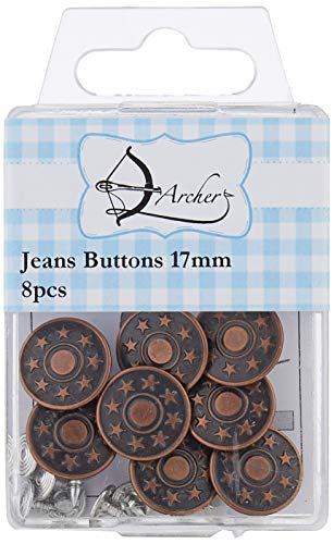 Archer 17 mm Jeans Tasten 8, Bronze von Archer