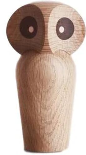 Architectmade Owl Eule Holzfigur groß Natur von Architectmade