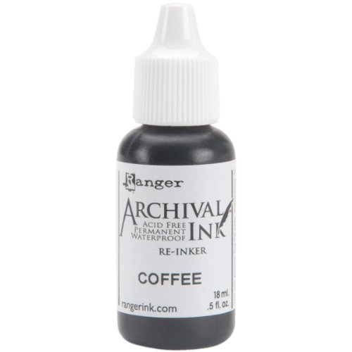 Ranger Archival Pad Re-inkers Industries Nachfülltinte, Kaffee von Ranger