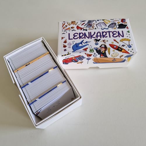 Lernkarten DIN A8 – 600 Blanko-Karten in praktischer Box mit 6 farbigen Trennblättern – Karteikarten für Schule, Studium, Vokabeln, Mathe, Prüfung, Homeschooling Lernkarten DIN A8 – 600 Blanko-Karten in praktischer Box mit 6 farbigen Trennblättern – Karteikarten für Schule, Studium, Vokabeln, Mathe, Prüfung, Homeschooling von Arctic Gnu