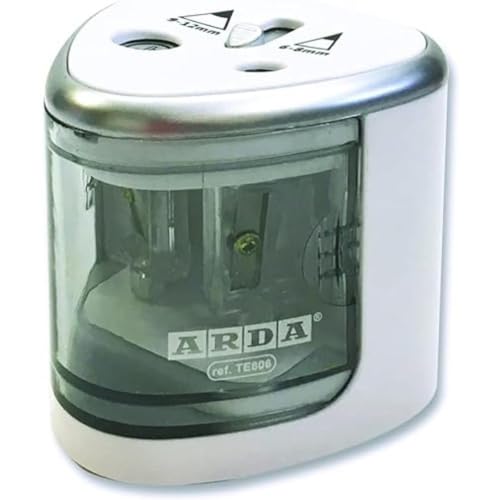 Arda 172078 Elektrischer Anspitzer, 2 Löcher von Arda