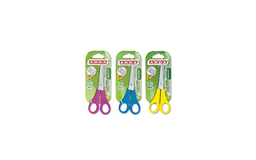 Arda Schere Basic mit Abgerundeter Spitze, 13 cm, 3 Stück von Arda