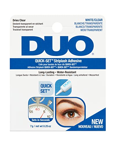 ARDELL DUO Wimpernkleber Transparent mit Schnelltrocken-Formel | Das Original für falsche Wimpern zum Kleben mit extra starkem Halt für Wimpernverlängerung | Glue Clear aus der Tube, wasserfest, 7gr. von Ardell