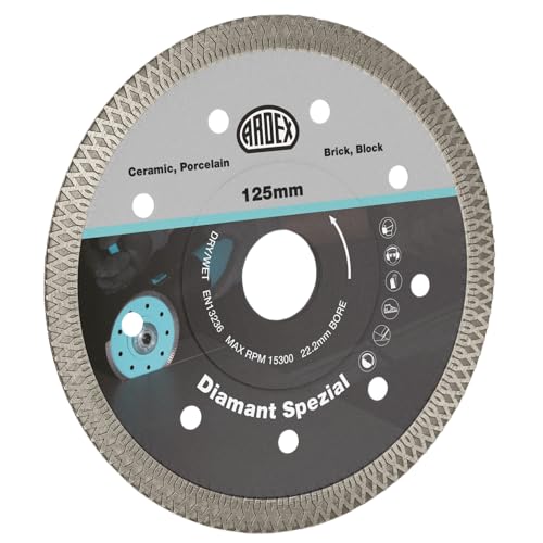 Ardex Diamant Trennscheibe Spezial 125 mm Professional Diamanttrennscheibe für Stein, Beton, Keramik, Porzellan, Ziegel Ardex Diamant Trennscheibe Spezial 125 mm Professional Diamanttrennscheibe für Stein, Beton, Keramik, Porzellan, Ziegel von Ardex
