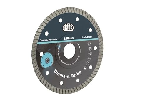 Ardex Diamant-Trennscheibe Turbo - Dm 125 mm mit verstärktem Kern - geignet für Beton, Keramik, Porzellan, Ziegel und Naturstein Ardex Diamant-Trennscheibe Turbo - Dm 125 mm mit verstärktem Kern - geignet für Beton, Keramik, Porzellan, Ziegel und Naturstein von Ardex