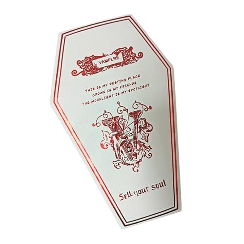 Arecobticy Kompakter Schmuck-Organizer im Sarg-Design, wasserdichte PU-Hülle für schreckliche Dekorationen, Hochzeits- und Halloween-Geschenke, Halloween-Schmuckschatulle für Gothen Arecobticy Kompakter Schmuck-Organizer im Sarg-Design, wasserdichte PU-Hülle für schreckliche Dekorationen, Hochzeits- und Halloween-Geschenke, Halloween-Schmuckschatulle für Gothen von Arecobticy