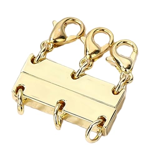 Doppelreihiger verstärkter Verschluss für Taschen, beschichtetes Kupfer, einfache Befestigung, universelle Kompatibilität, starker Verschluss, Schmuck von Arecobticy