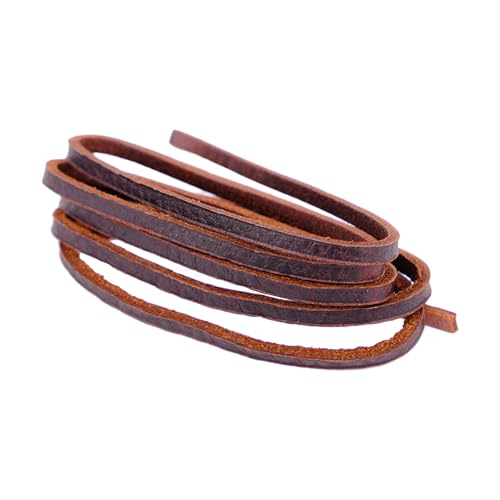 Rindslederschnur aus Kunstleder, geflochtenes Faden-Seil für Armbänder, Halsketten, handgefertigte Schmuckherstellung, Bastelzubehör, Lederstreifen von Arecobticy