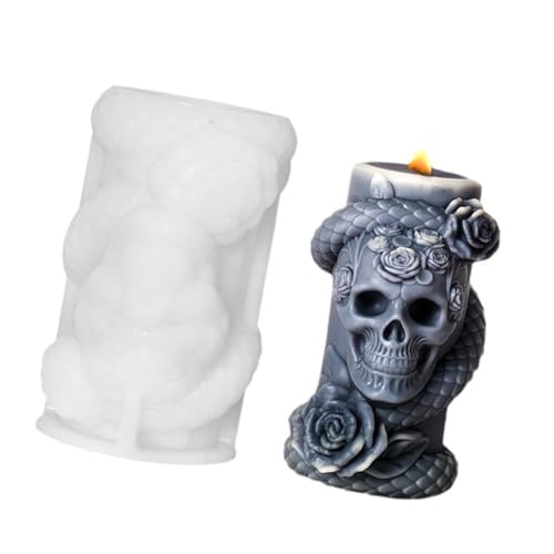 Rotierende Schlangenformen aus Silikon, handgefertigt, zylindrische Schlangen, Gießformen für Tischdekoration, Gießformen, rotierende Schlange zylindrisches Silikon von Arecobticy