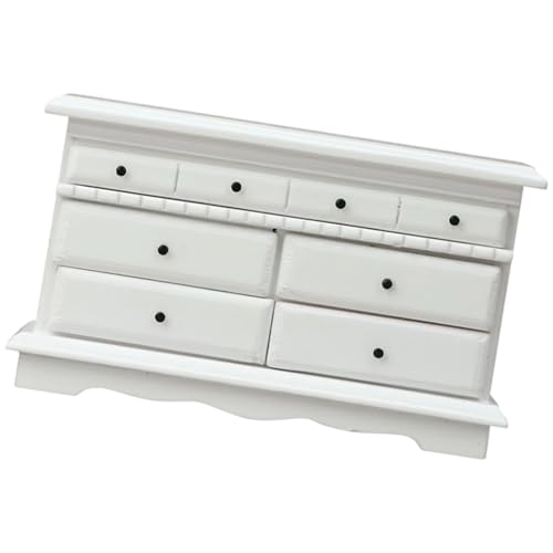 Schrank Miniatur Multi Schublade Kommode für Puppenhäuser Zubehör 1/12 Maßstab Holzmöbel Holz Puppenhäuser Schrank von Arecobticy