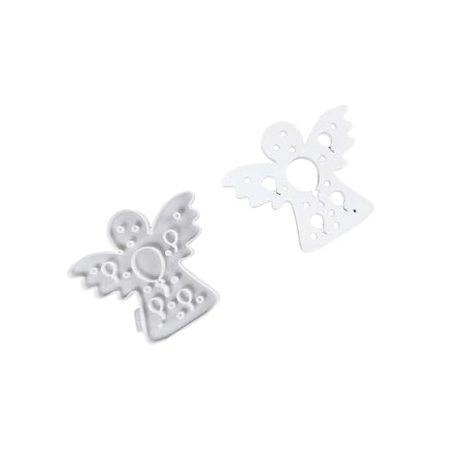 Silikonformen, Gipsformen, Engelchen mit Herz, Stern, Ornament, Gießformen, handgefertigt, Epoxidharz, Gips, Engel, Engel mit Herz, Silikon von Arecobticy