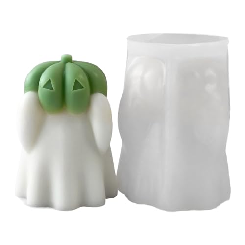 Silikonformen mit Halloween-Thema für Seife, Heimdekoration, Mehrzweck-Kürbis-Silikonform für Kunstharz, Kürbis, Geisterformen Silikonformen mit Halloween-Thema für Seife, Heimdekoration, Mehrzweck-Kürbis-Silikonform für Kunstharz, Kürbis, Geisterformen von Arecobticy