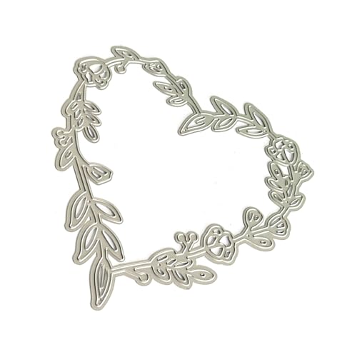 Stanzschablonen für Blattkranz, Herz, Metall, Karbonstahl, Stanzformen für Kartenherstellung, Scrapbooking, Papierbasteln, Kartenherstellung Stanzschablonen für Blattkranz, Herz, Metall, Karbonstahl, Stanzformen für Kartenherstellung, Scrapbooking, Papierbasteln, Kartenherstellung von Arecobticy