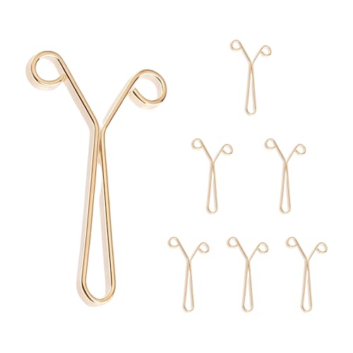Y-förmige Aluminium-Manschetten-Clips, gerollte Kanten, verstellbarer Verschluss, Y-förmiger Manschettenverschluss für Schmuck, Werkzeuge und Bastelbedarf, verstellbarer Clip aus Aluminiumlegierung von Arecobticy