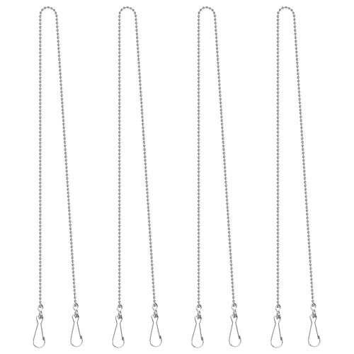 Glasmalerei-Kugelkette, 50,8 cm, Edelstahl, zum Aufhängen, große Kette, Sonnenscheinfänger, Buntglas-Fensterpaneele, Kugelketten, 4 Stück von Arecyuer