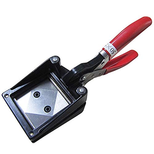 Argerrant 1pc Hand Clipper Pass ID-Karten-Foto Cutter 50x50mm rechtwinklig Foto Lochen (Farbe : Schwarz) von Argerrant