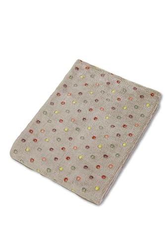 80 x 100 Babydecke-ultraweiche Babydecken aus Plüschstoff-für Jungen und Mädchen, für Kinderbett und Kinderwagen, beige Farbe mit Tupfen 80 x 100 Babydecke-ultraweiche Babydecken aus Plüschstoff-für Jungen und Mädchen, für Kinderbett und Kinderwagen, beige Farbe mit Tupfen von Ari Baby Textile Atelier