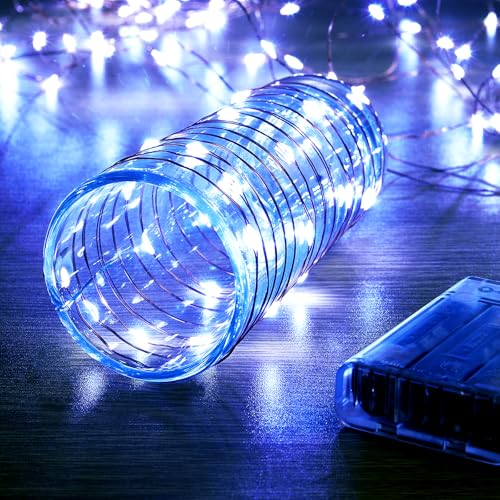 Ariceleo 5 Meters LED Lichterkette - 1 Packungen, Weiß, 50 LEDs, 3*AA batteriebetrieben mit Timer und Funkelmodus, ideal für Weihnachten und Hochzeiten Ariceleo 5 Meters LED Lichterkette - 1 Packungen, Weiß, 50 LEDs, 3*AA batteriebetrieben mit Timer und Funkelmodus, ideal für Weihnachten und Hochzeiten von Ariceleo