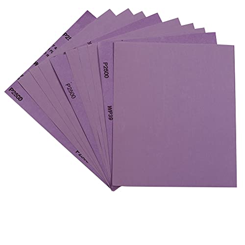 Schleifpapier, Körnung 2500, Nass- und Trockenschleifblätter, 22,9 x 27,9 cm, fortschrittliches weißes geschmolzenes Aluminiumoxid-Schleifpapier für Holzmöbel-Finish, Metallschleifen, Schleifpapier, Körnung 2500, Nass- und Trockenschleifblätter, 22,9 x 27,9 cm, fortschrittliches weißes geschmolzenes Aluminiumoxid-Schleifpapier für Holzmöbel-Finish, Metallschleifen, von Arilier