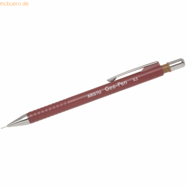 10 x Aristo Feinminenstift Geo-Pen 0,5mm weinrot von Aristo