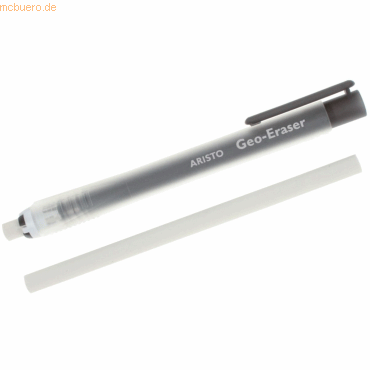Aristo Radierstift Geo-Eraser 120mm transparent weiß von Aristo