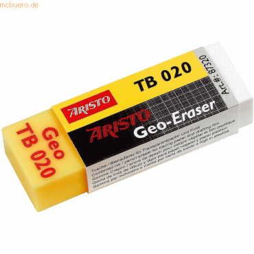 20 x Aristo Radierer Geo TB Kombiradierer 63x22x11mm 20 x Aristo Radierer Geo TB Kombiradierer 63x22x11mm von Aristo