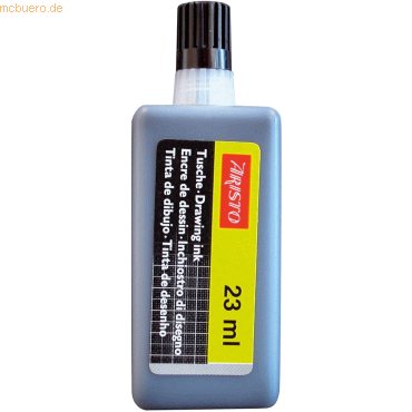 Aristo Tusche mg1 Kunststoffflasche mit 23 ml schwarz von Aristo