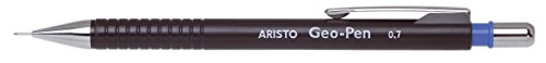 GEOtec Druckbleistift, Drehbleistift Feinminenstift Geo-Pen, 0,7, HB, schwarz von Aristo